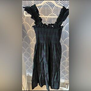 Hill House Home Ellie Nap Dress - Blackwatch Tartan XS